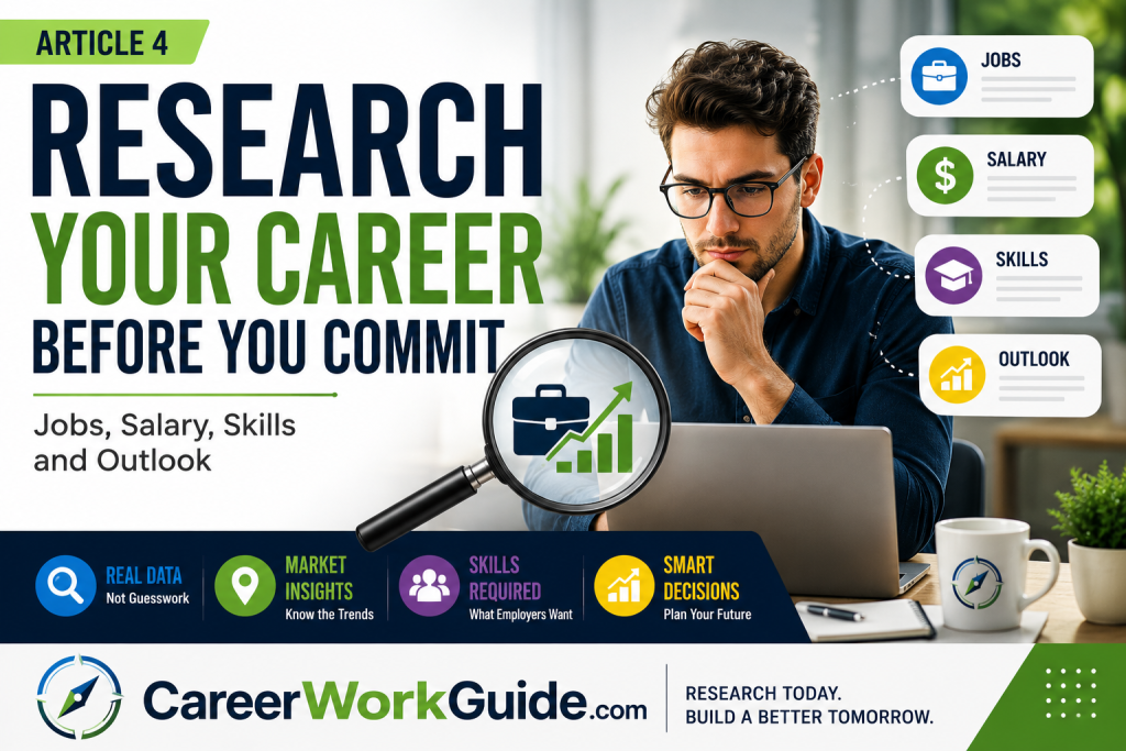 How to Research a Career Before You Commit: Jobs, Salary, Skills and Outlook
